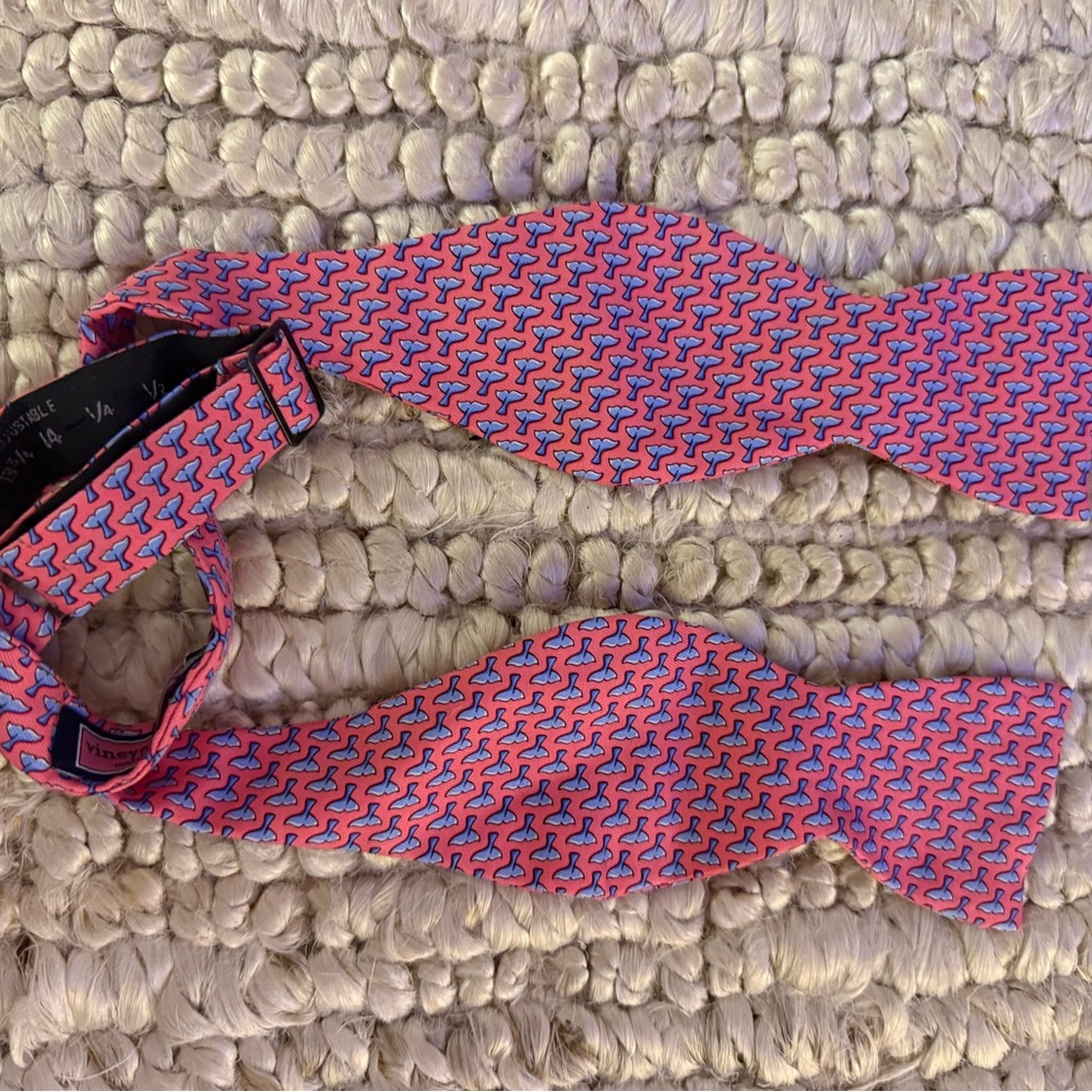 Vineyard Vines Pink and Blue Patterned Bow Tie
